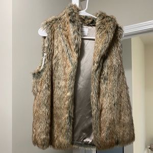 Faux fur vest
